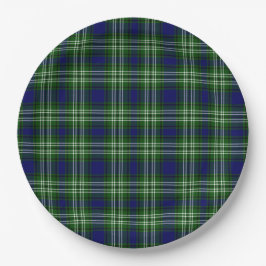 Scotland Tweedside District Tartan Pappteller