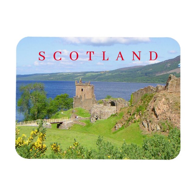 Scotland Urquhart Castle View Kühlschrankmagnet Magnet (Horizontal)