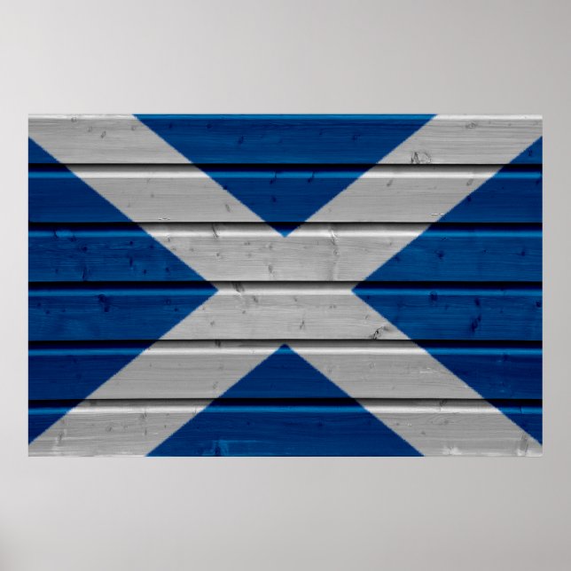 Scotland Woodplank Poster (Vorne)