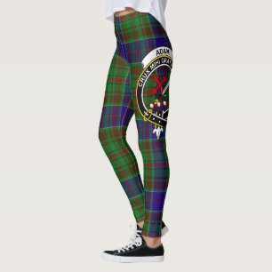 Scotstee Clan Adam Hunting Wappen Tartan Women Leggings