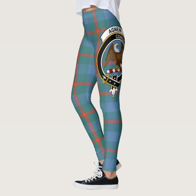 Scotstee Clan Agnew Ancient Wappen Tartan Women Leggings (Links)