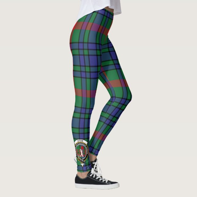Scotstee Clan Aiton Wappen Tartan Women Leggings (Rechts)