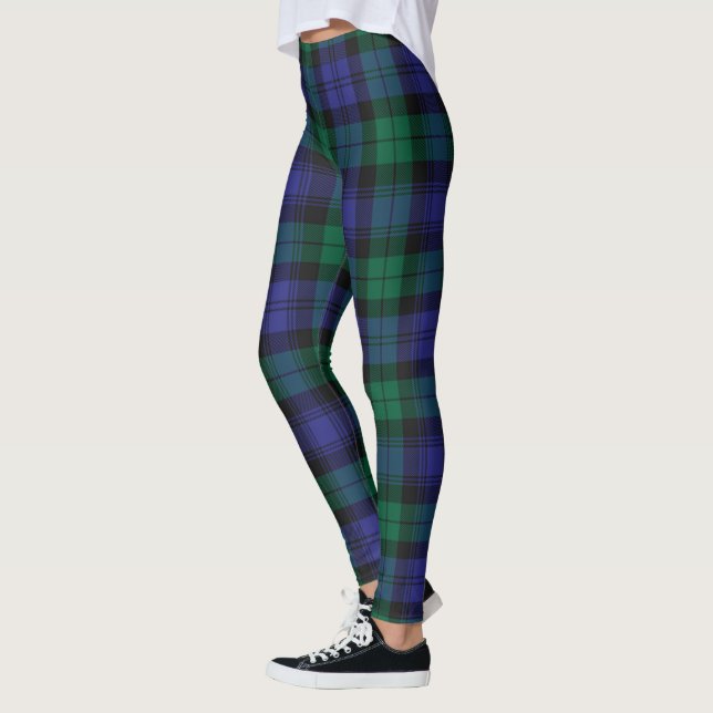 Scotstee Clan Blackwatch Tartan Frauen Leggings (Links)