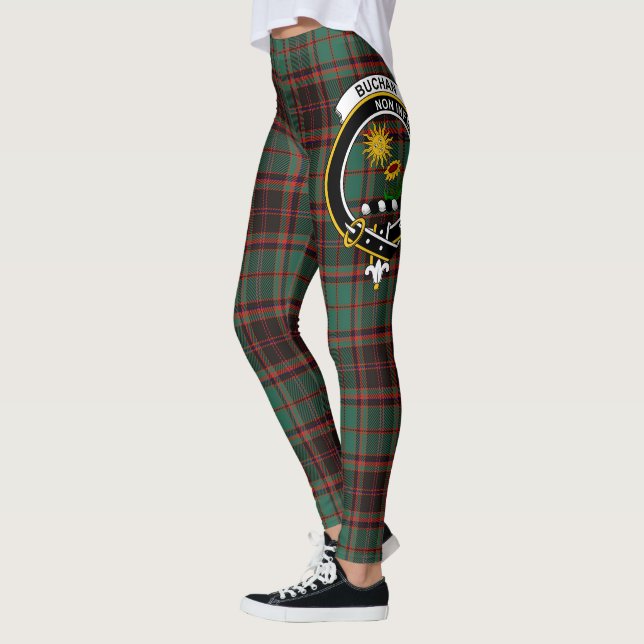 Scotstee Clan Buchan Ancient Wappen Tartan Women Leggings (Links)