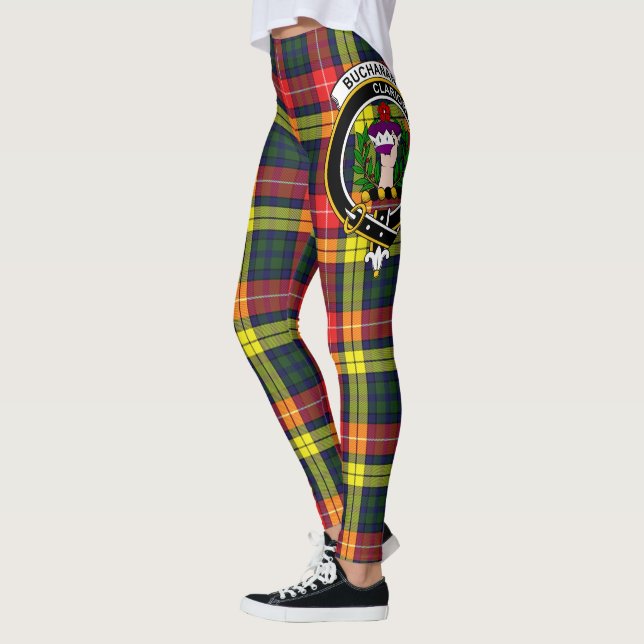 Scotstee Clan Buchanan Modern Wappen Tartan Women Leggings (Links)