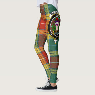 Scotstee Clan Buchanan Old Sett Wappen Tartan Wome Leggings