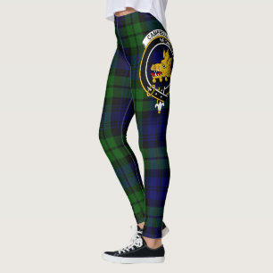 Scotstee Clan Campbell Crest Tartan Women Leggings