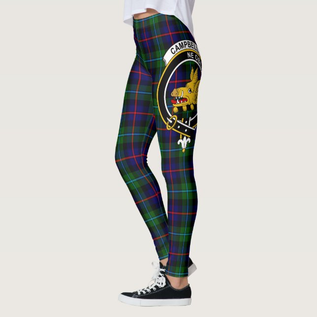 Scotstee Clan Campbell von Cawdor Modernes Wappen Leggings (Links)