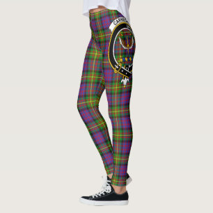 Scotstee Clan Carnegie Crest Tartan Damenleggings Leggings