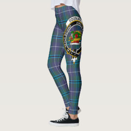 Scotstee Clan Douglas Crest Tartan Femmes Leggings