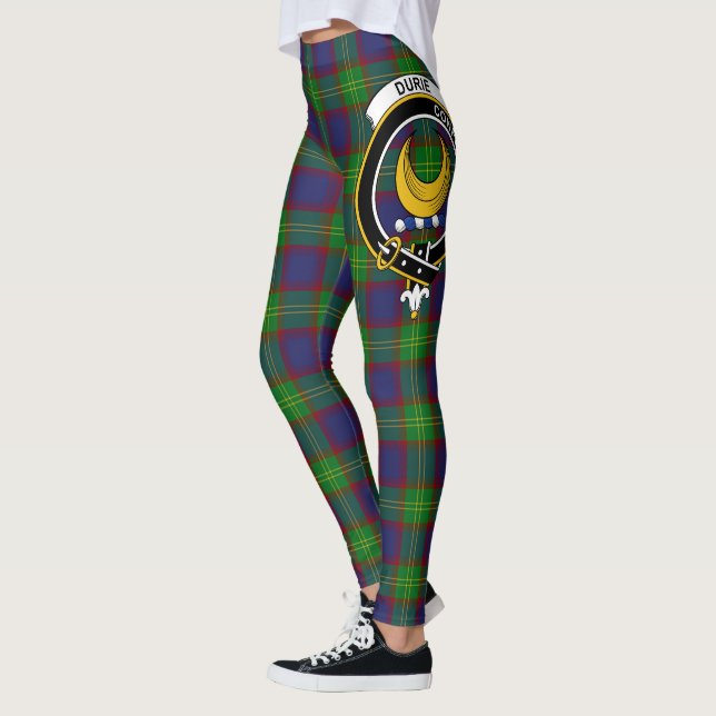 Scotstee Clan Durie Wappen Tartan Frauen Leggings (Links)