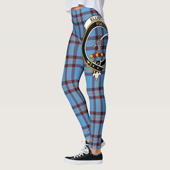 Scotstee Clan Elliot Ancient Wappen Tartan Women Leggings (Links)
