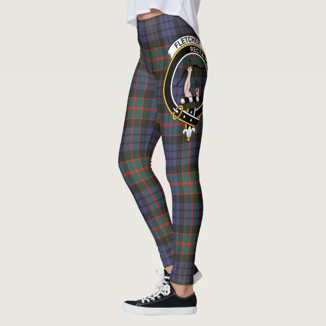 Scotstee Clan Fletcher von Dunans Wappen Tartan Wo Leggings (Links)