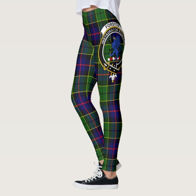 Scotstee Clan Forsyth Wappen Tartan Women Leggings (Links)