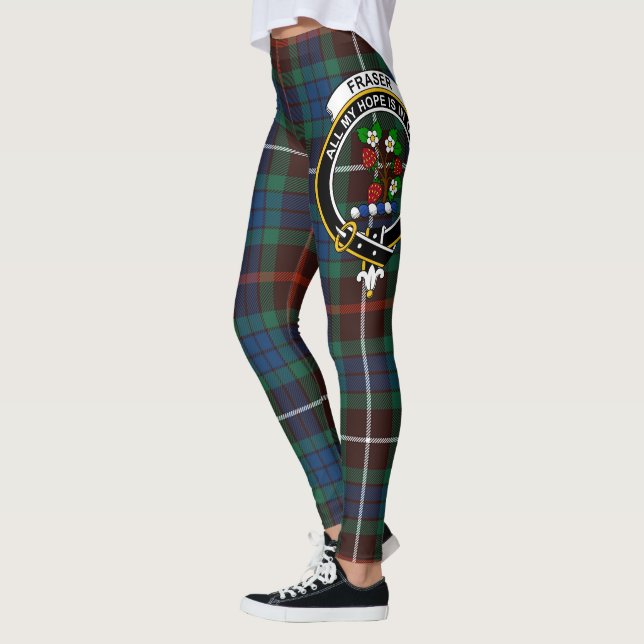 Scotstee Clan Fraser Junting Ancient Wappen Tartan Leggings (Links)