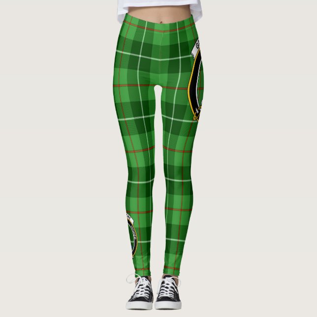 Scotstee Clan Galloway District Wappen Tartan Wome Leggings (Vorderseite)