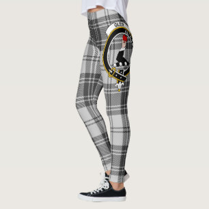 Scotstee Clan Glen Grey Crest Tartan Damen Legging Leggings