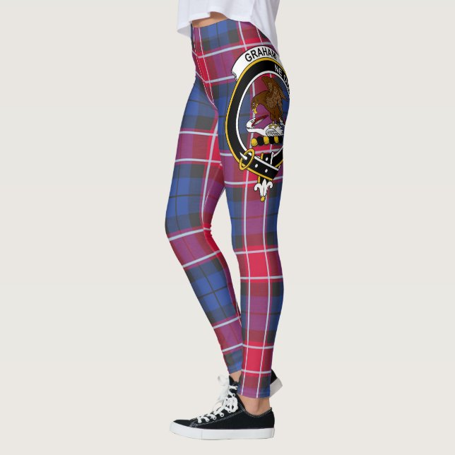 Scotstee Clan Graham of Menteith Pink Wappen Tarta Leggings (Links)