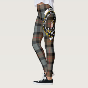 Scotstee Clan Gunn Weathered Crest Tartan Frauen Leggings