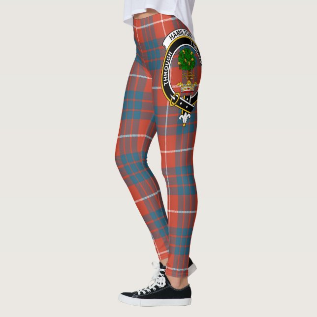Scotstee Clan Hamilton Ancient Wappen Tartan Women Leggings (Links)