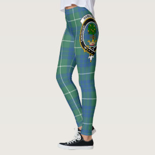 Scotstee Clan Hamilton Hunting Ancient Wappen Tart Leggings