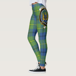 Scotstee Clan Johnston Ancient Wappen Tartan Women Leggings
