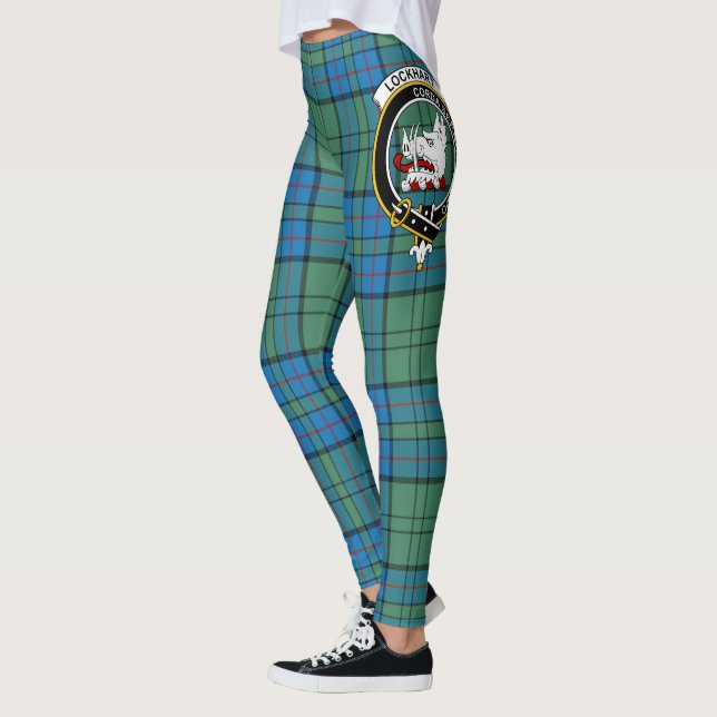 Scotstee Clan Lockhart Wappen Tartan Women Legging Leggings (Links)