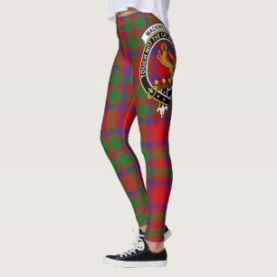 Scotstee Clan MacKintosh Modern Wappen Tartan Wome Leggings