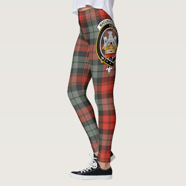 Scotstee Clan MacLachlan Weathered Wappen Tartan Leggings (Links)