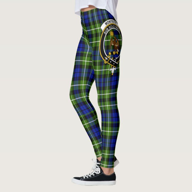 Scotstee Clan Monteith Junting Wappen Tartan Women Leggings (Links)
