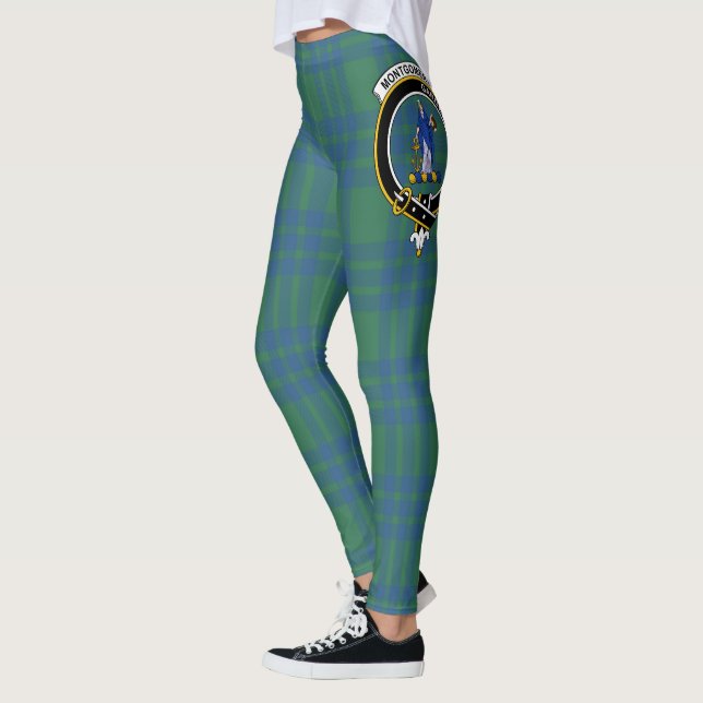 Scotstee Clan Montgomery Ancient Wappen Tartan Leggings (Links)