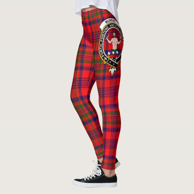 Scotstee Clan Murray von Tulloch Wappen Tartan Wom Leggings (Links)