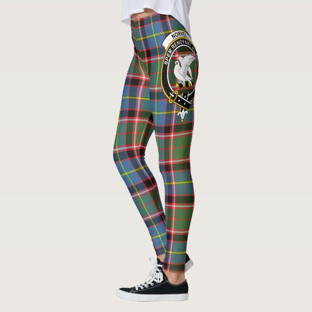 Scotstee Clan Norvel Wappen Tartan Women Leggings (Links)