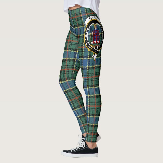 Scotstee Clan Ogilvie Junting Ancient Wappen Tarta Leggings (Links)