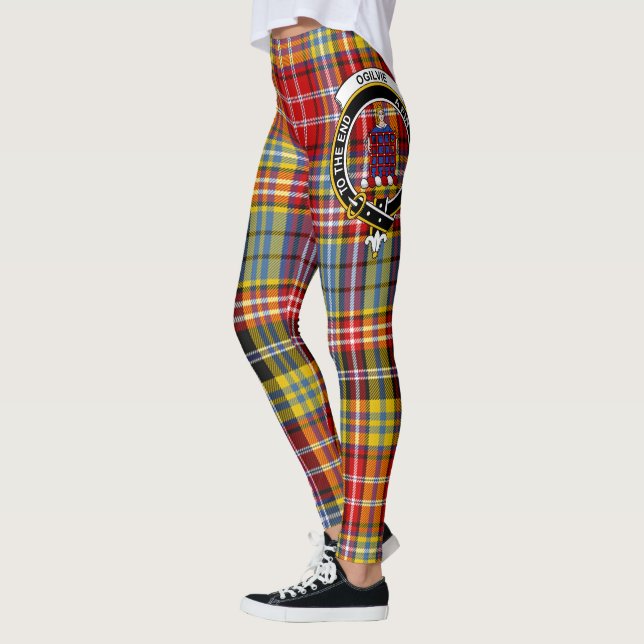 Scotstee Clan Ogilvie von Airlie Ancient Wappen Leggings (Links)