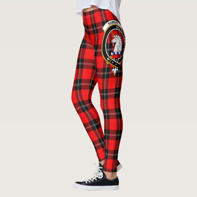 Scotstee Clan Ramsay Wappen Tartan Women Leggings (Links)
