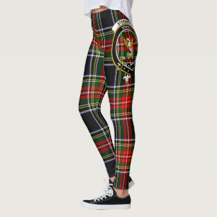 Scotstee Clan Stewart High Stewards Wappen Tartan Leggings