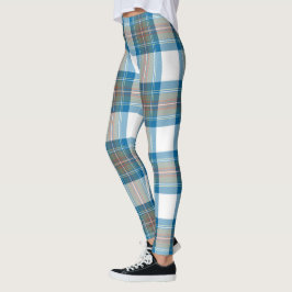 Scotstee Clan Stewart Mute Blue Tartan Women Leggings