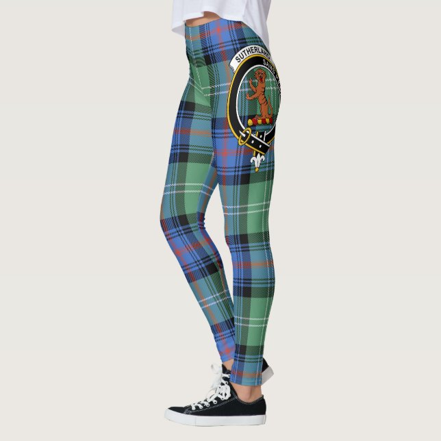 Scotstee Clan Sutherland Altes ancient Wappen Tart Leggings (Links)