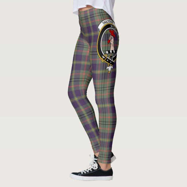 Scotstee Clan Taylor Weathered Wappen Tartan Women Leggings (Links)