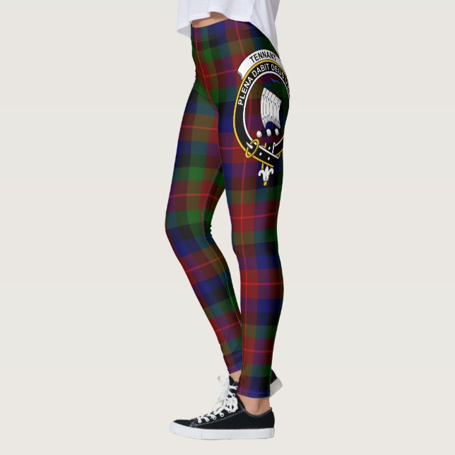 Scotstee Clan Tennant Wappen Tartan Frauen Legging Leggings (Links)