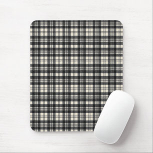 Scott Black and White Original Schottischer Tartan Mousepad