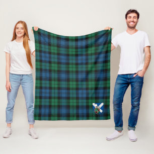 Scott Blackwatch Ancient Tartan Kariert Fleecedecke