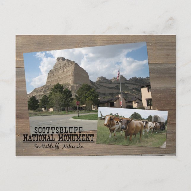 Scott Bluff Nebraska National Monument Park USA Postkarte (Vorderseite)