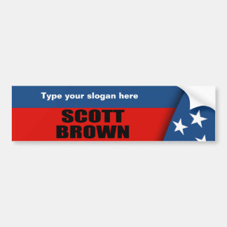 SCOTT BROWN AUTOAUFKLEBER