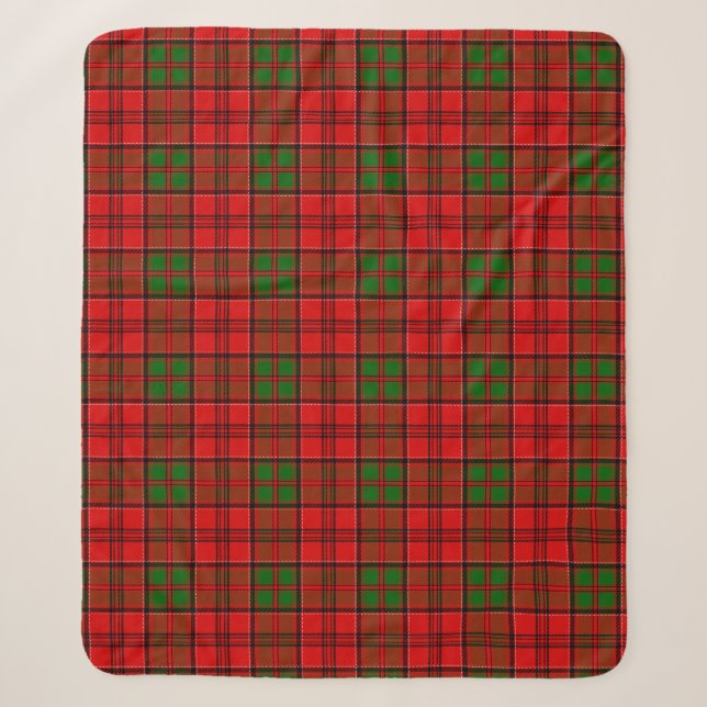 Scott Clan Grant Tartan Kariert Sherpadecke (Vorderseite)