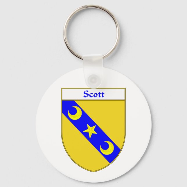 Scott Coat of Arms/Familienwappen Schlüsselanhänger (Vorderseite)