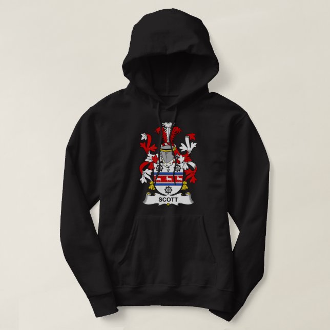 Scott Coat of Arms Family Crest  Hoodie (Design vorne)