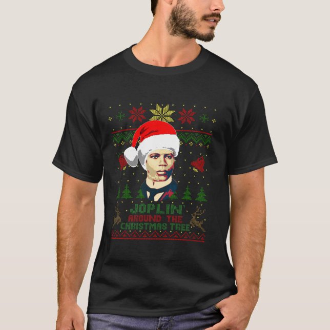 Scott Composer Joplin rund um den Weihnachtsbaum C T-Shirt (Vorderseite)