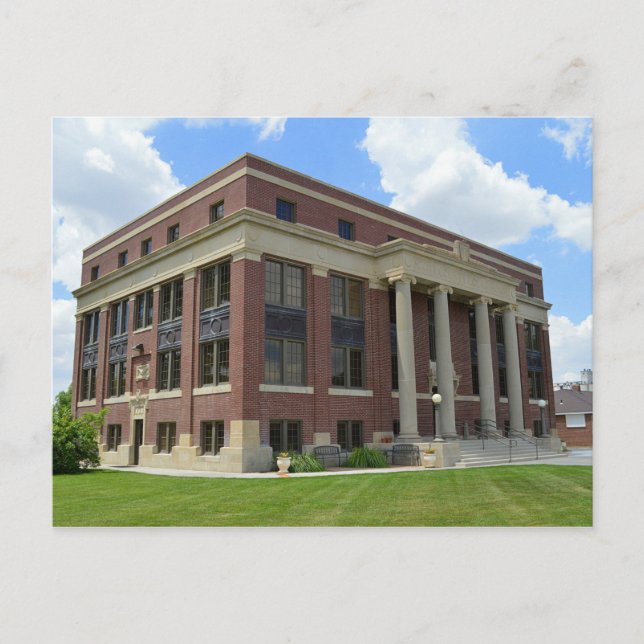 Scott Landkreis, Kansas, Courthouse Postkarte (Vorderseite)